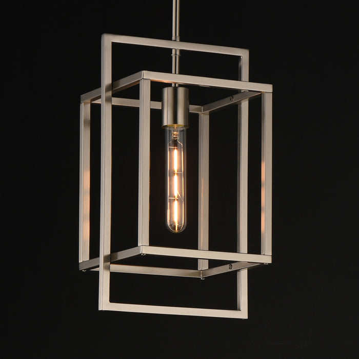 Maxim - 10411SN - One Light Pendant - Gridline - Satin Nickel