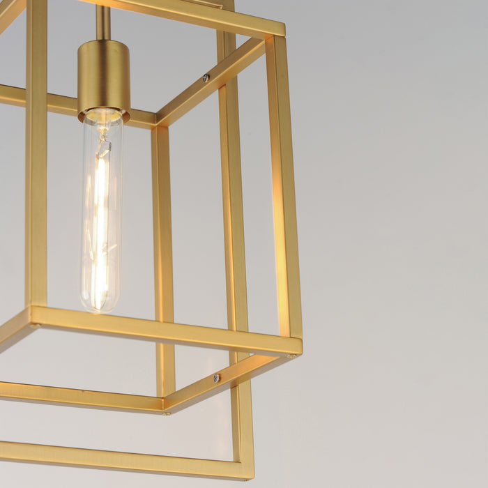 Maxim - 10411NAB - One Light Pendant - Gridline - Natural Aged Brass