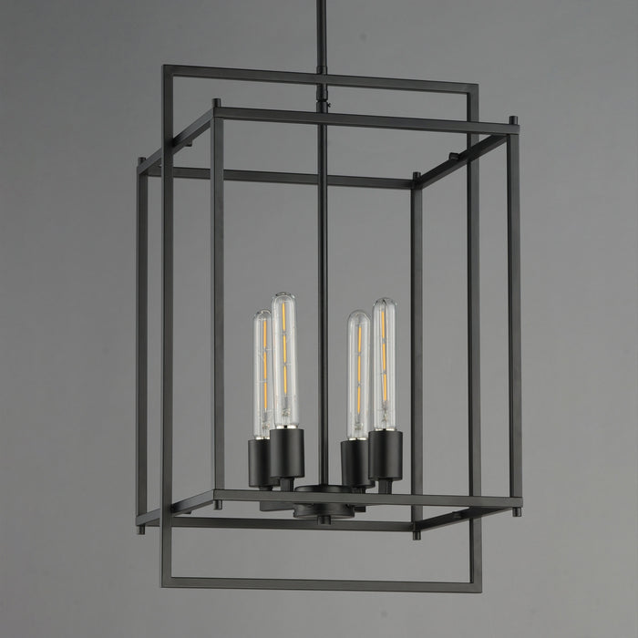Maxim - 10412BK - Four Light Pendant - Gridline - Black