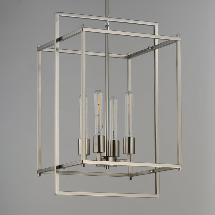 Maxim - 10412SN - Four Light Pendant - Gridline - Satin Nickel