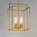 Maxim - 10412NAB - Four Light Pendant - Gridline - Natural Aged Brass