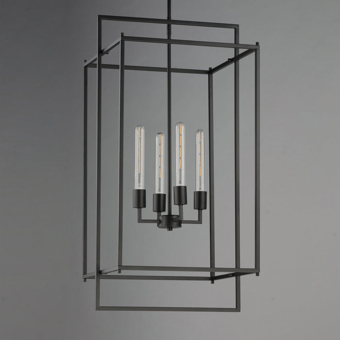 Maxim - 10413BK - Four Light Pendant - Gridline - Black