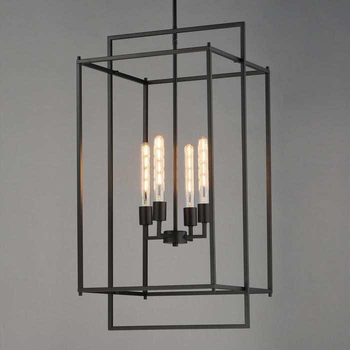 Maxim - 10413BK - Four Light Pendant - Gridline - Black