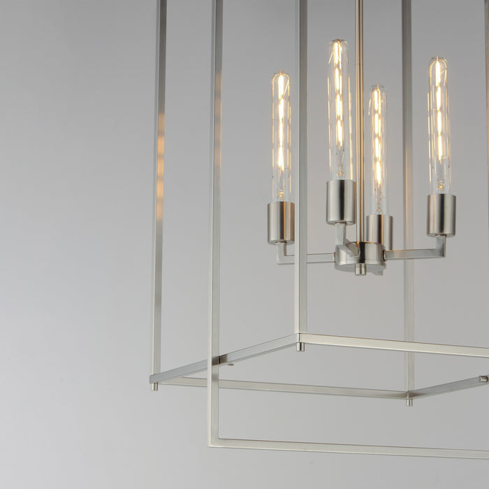 Maxim - 10413SN - Four Light Pendant - Gridline - Satin Nickel