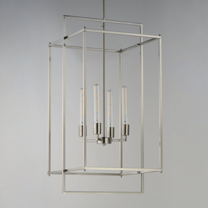 Maxim - 10413SN - Four Light Pendant - Gridline - Satin Nickel