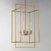 Maxim - 10413NAB - Four Light Pendant - Gridline - Natural Aged Brass