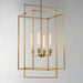 Maxim - 10413NAB - Four Light Pendant - Gridline - Natural Aged Brass