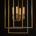 Maxim - 10413NAB - Four Light Pendant - Gridline - Natural Aged Brass
