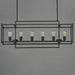 Maxim - 10416BK - Six Light Linear Pendant - Gridline - Black