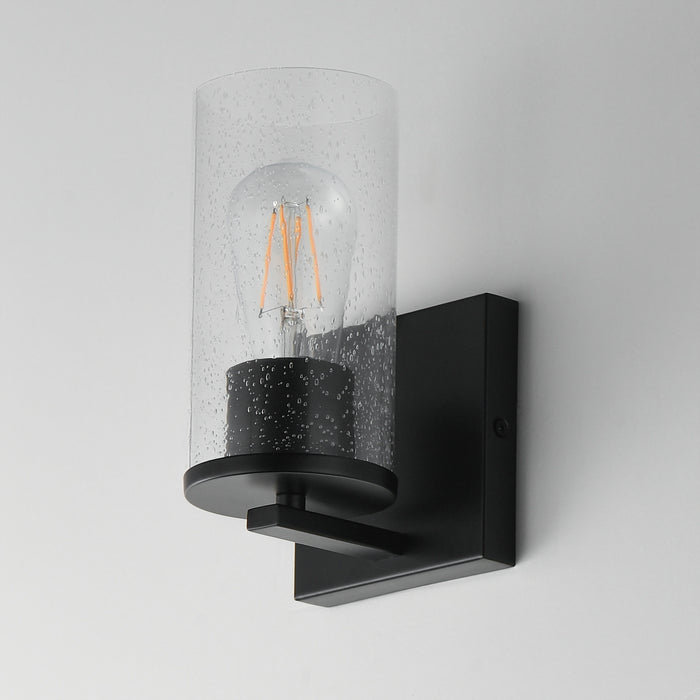 Maxim - 10461CDBK - One Light Wall Sconce - Livingston - Black