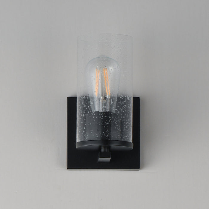 Maxim - 10461CDBK - One Light Wall Sconce - Livingston - Black