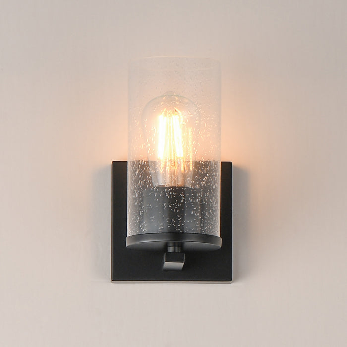 Maxim - 10461CDBK - One Light Wall Sconce - Livingston - Black