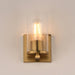 Maxim - 10461CDNAB - One Light Wall Sconce - Livingston - Natural Aged Brass