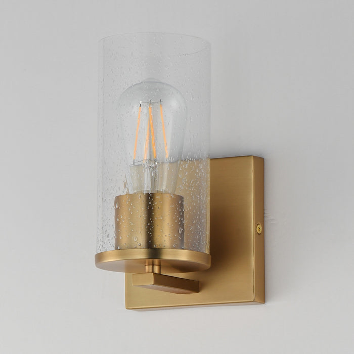 Maxim - 10461CDNAB - One Light Wall Sconce - Livingston - Natural Aged Brass
