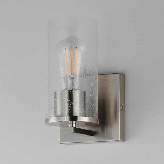 Maxim - 10461CDSN - One Light Wall Sconce - Livingston - Satin Nickel
