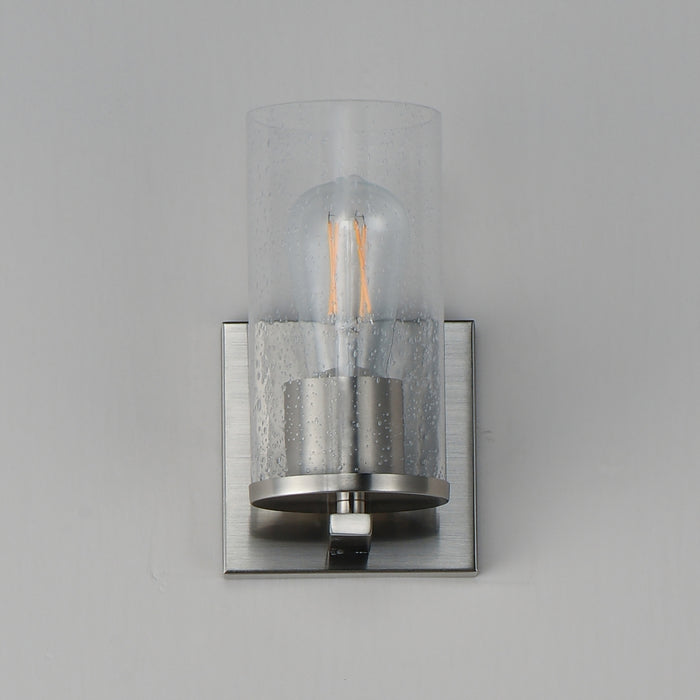 Maxim - 10461CDSN - One Light Wall Sconce - Livingston - Satin Nickel