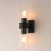 Maxim - 10462CDBK - Two Light Wall Sconce - Livingston - Black