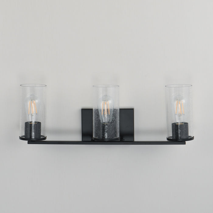 Maxim - 10463CDBK - Three Light Bath Vanity - Livingston - Black