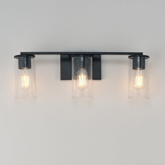 Maxim - 10463CDBK - Three Light Bath Vanity - Livingston - Black