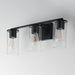 Maxim - 10463CDBK - Three Light Bath Vanity - Livingston - Black