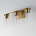 Maxim - 10463CDNAB - Three Light Bath Vanity - Livingston - Natural Aged Brass