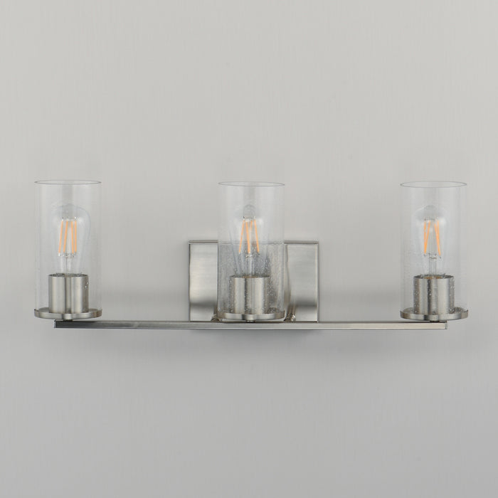 Maxim - 10463CDSN - Three Light Bath Vanity - Livingston - Satin Nickel