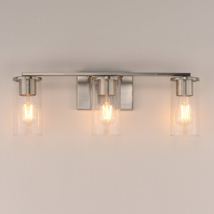 Maxim - 10463CDSN - Three Light Bath Vanity - Livingston - Satin Nickel