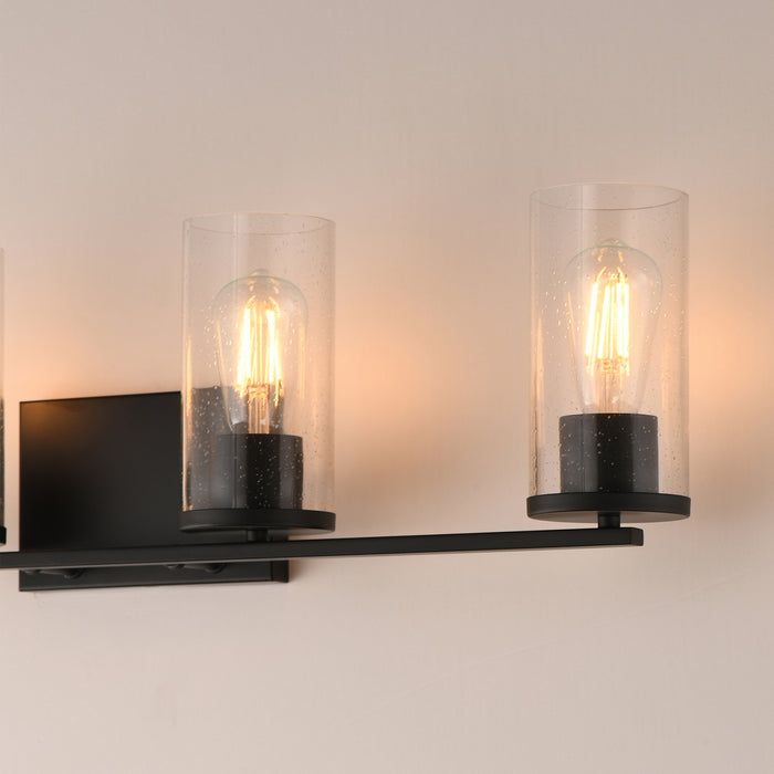Maxim - 10464CDBK - Four Light Bath Vanity - Livingston - Black
