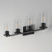 Maxim - 10464CDBK - Four Light Bath Vanity - Livingston - Black