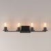 Maxim - 10464CDBK - Four Light Bath Vanity - Livingston - Black
