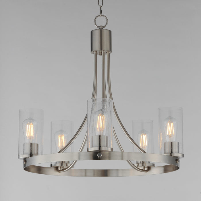 Maxim - 10465CDSN - Five Light Chandelier - Livingston - Satin Nickel