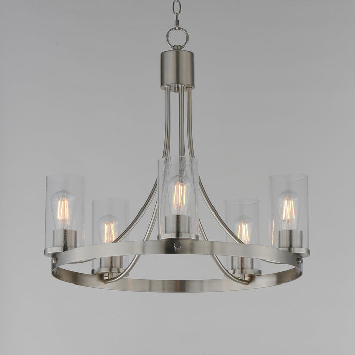 Maxim - 10465CDSN - Five Light Chandelier - Livingston - Satin Nickel