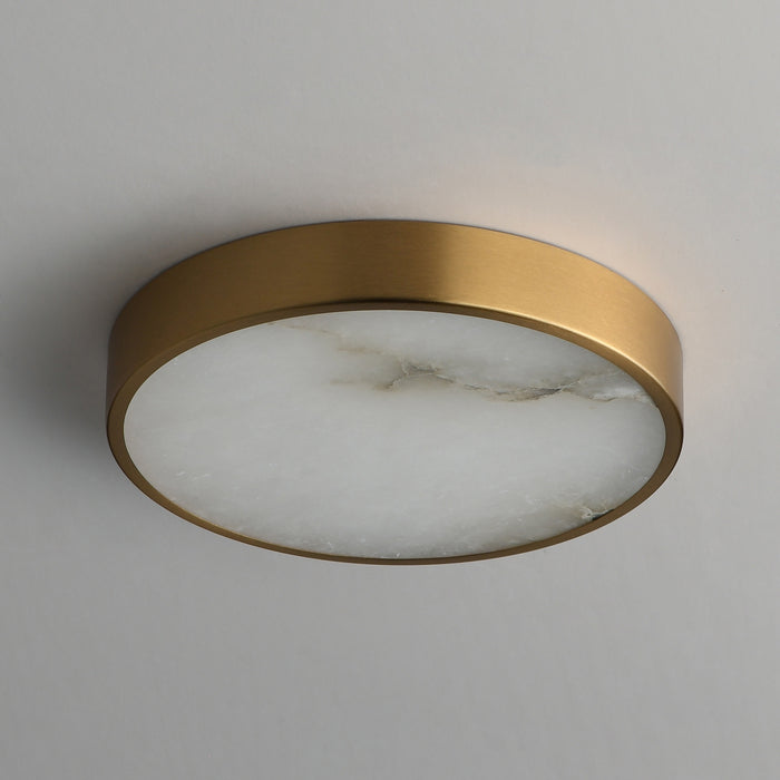Maxim - 18212WANAB - LED Flush Mount - Slab - Natural Aged Brass