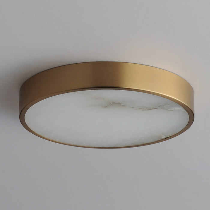 Maxim - 18212WANAB - LED Flush Mount - Slab - Natural Aged Brass