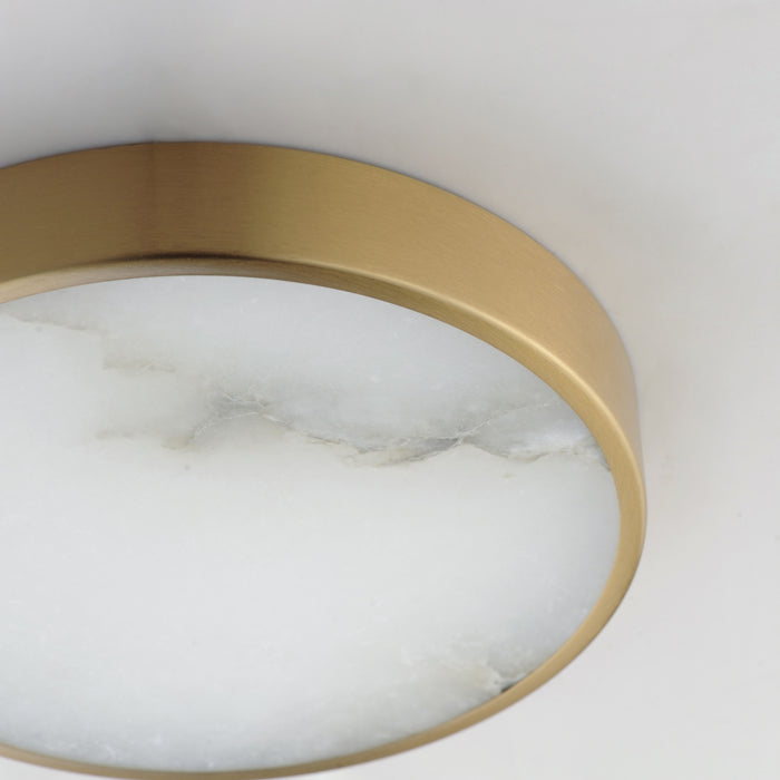 Maxim - 18212WANAB - LED Flush Mount - Slab - Natural Aged Brass