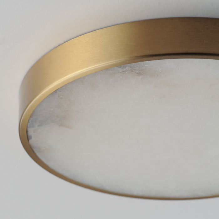 Maxim - 18214WANAB - LED Flush Mount - Slab - Natural Aged Brass
