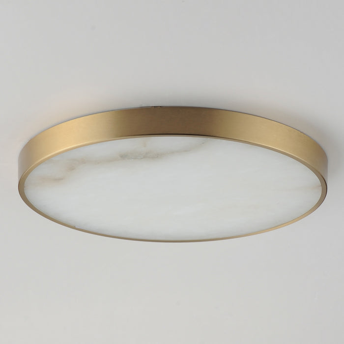 Maxim - 18216WANAB - LED Flush Mount - Slab - Natural Aged Brass