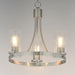 Maxim - 10467CDSN - Three Light Chandelier - Livingston - Satin Nickel