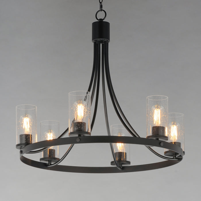 Maxim - 10466CDBK - Six Light Chandelier - Livingston - Black