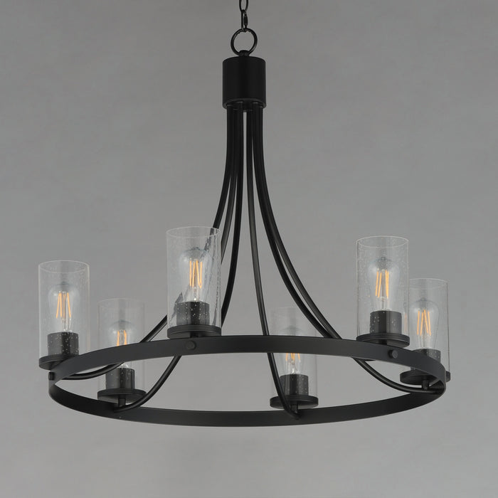 Maxim - 10466CDBK - Six Light Chandelier - Livingston - Black