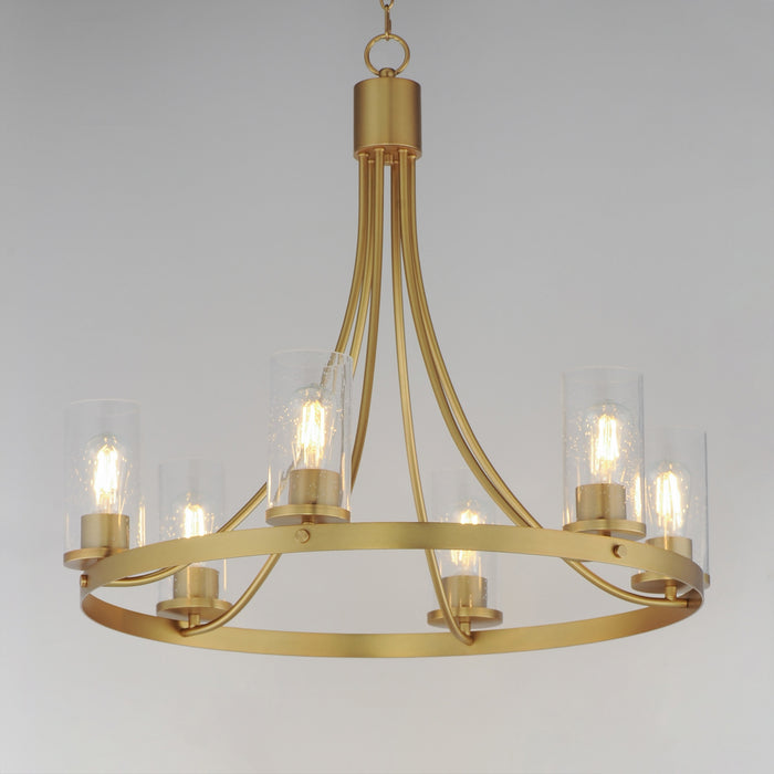 Maxim - 10466CDNAB - Six Light Chandelier - Livingston - Natural Aged Brass