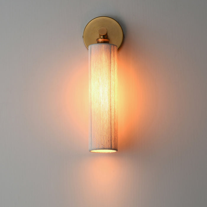 Maxim - 12851NAB - One Light Wall Sconce - Aveline - Natural Aged Brass