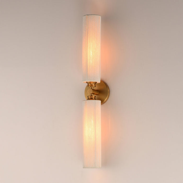 Maxim - 12852NAB - Two Light Wall Sconce - Aveline - Natural Aged Brass