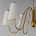 Maxim - 12865NAB - Six Light Chandelier - Valette - Natural Aged Brass