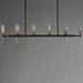 Maxim - 16119CLBKAB - Ten Light Linear Pendant - Flambeau - Black / Antique Brass