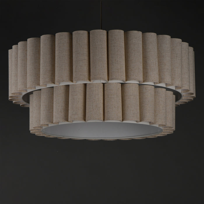 Maxim - 12846OFNAB - Five Light Pendant - Penelope - Natural Aged Brass