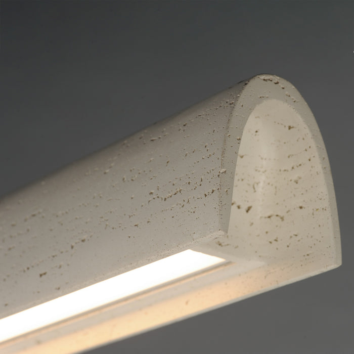 ET2 - E25236-CHK - LED Linear Pendant - Matera - Chaulk White