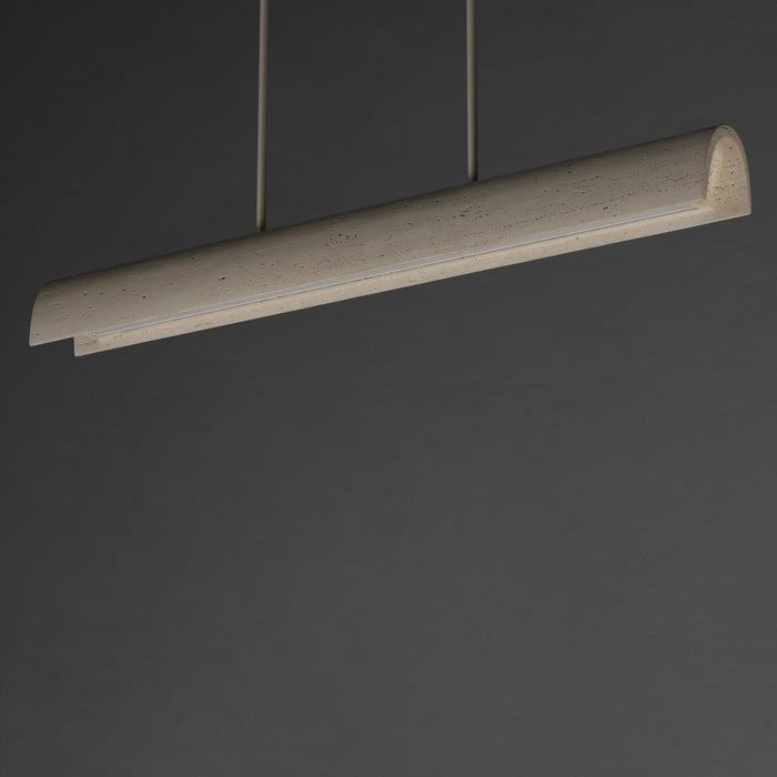 ET2 - E25236-CHK - LED Linear Pendant - Matera - Chaulk White