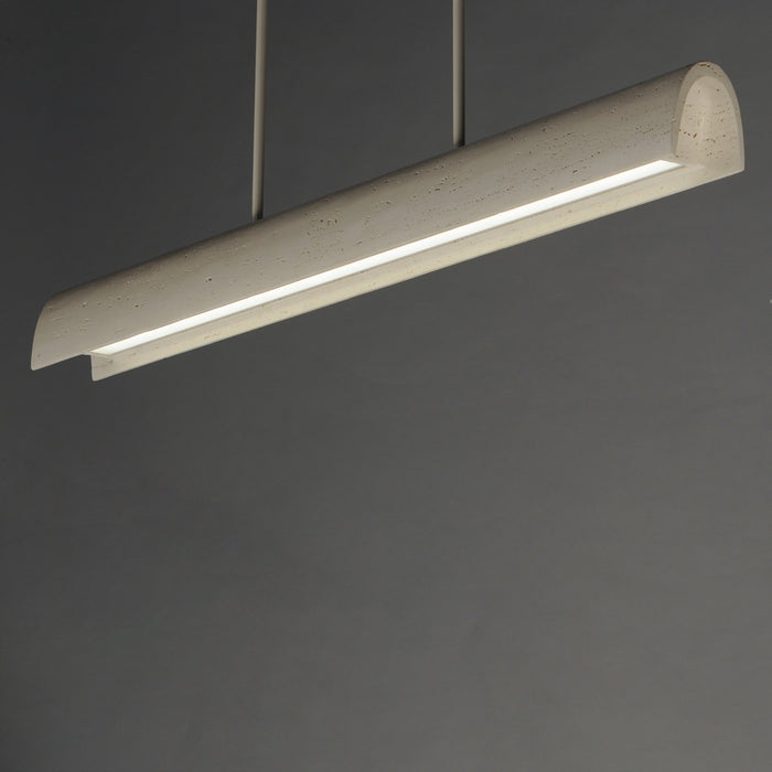 ET2 - E25236-CHK - LED Linear Pendant - Matera - Chaulk White