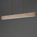ET2 - E26266-TVNAB - LED Linear Pendant - Lintel - Travertine / Natural Aged Brass